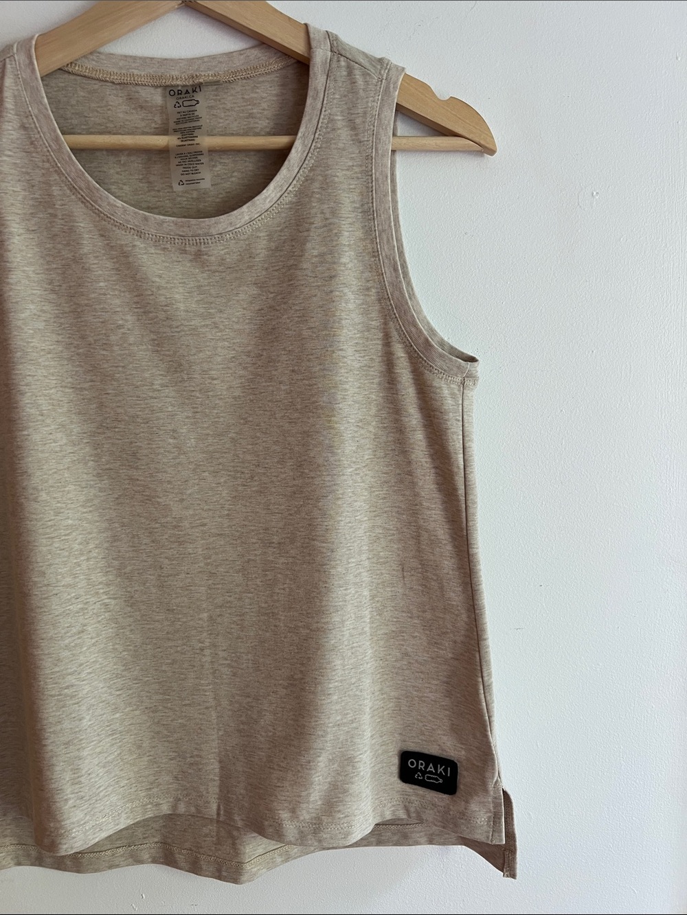 Oraki Flow Top Cream Heather